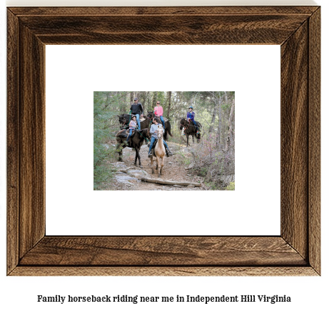 family horseback riding near me in Independent Hill, Virginia